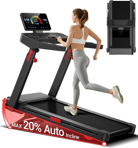 Foldable treadmill with handle - treadmill,
