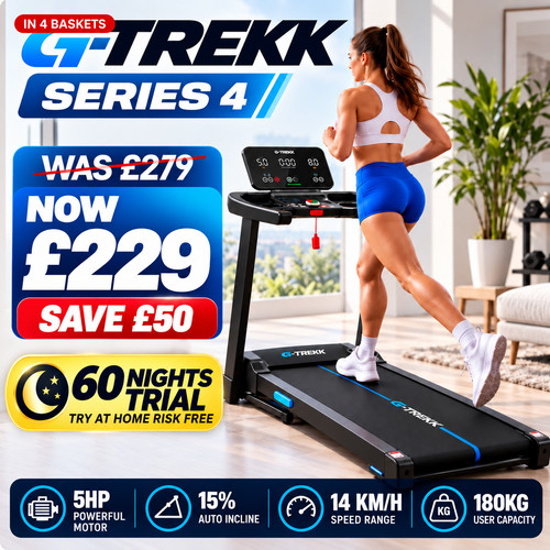 Gtrekk treadmill 5hp auto - 5hp,
