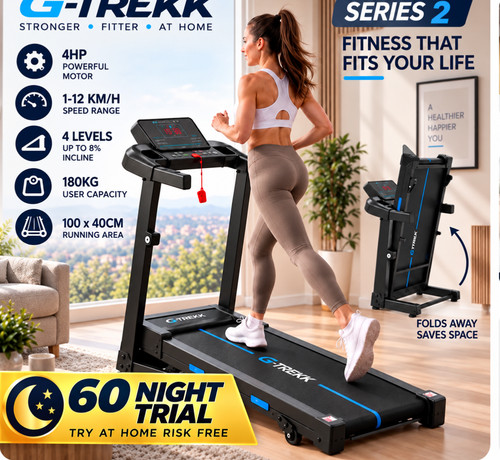 Trekk treadmill 4hp 180kg - 4hp,